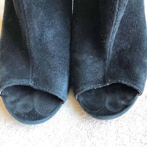 Chinese Laundry by Kristin Cavallari Black Suede Laurel Peep Toe Bootie - Picture 7 of 13